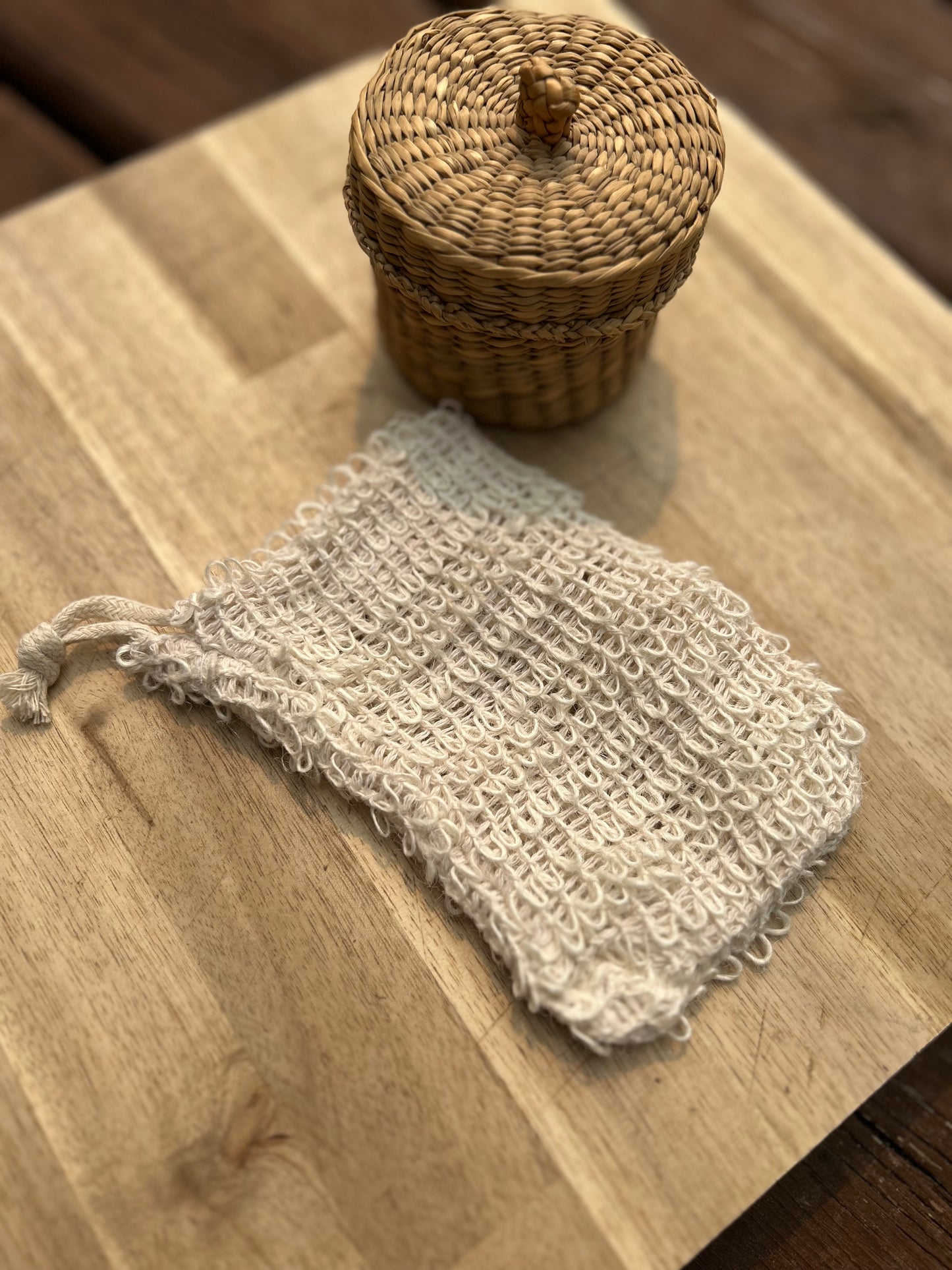 Natural Sisal Soap saver bag