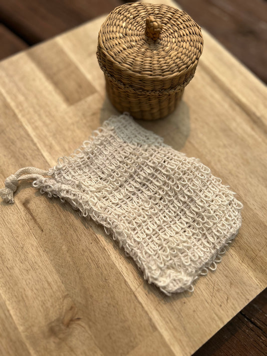Natural Sisal Soap saver bag